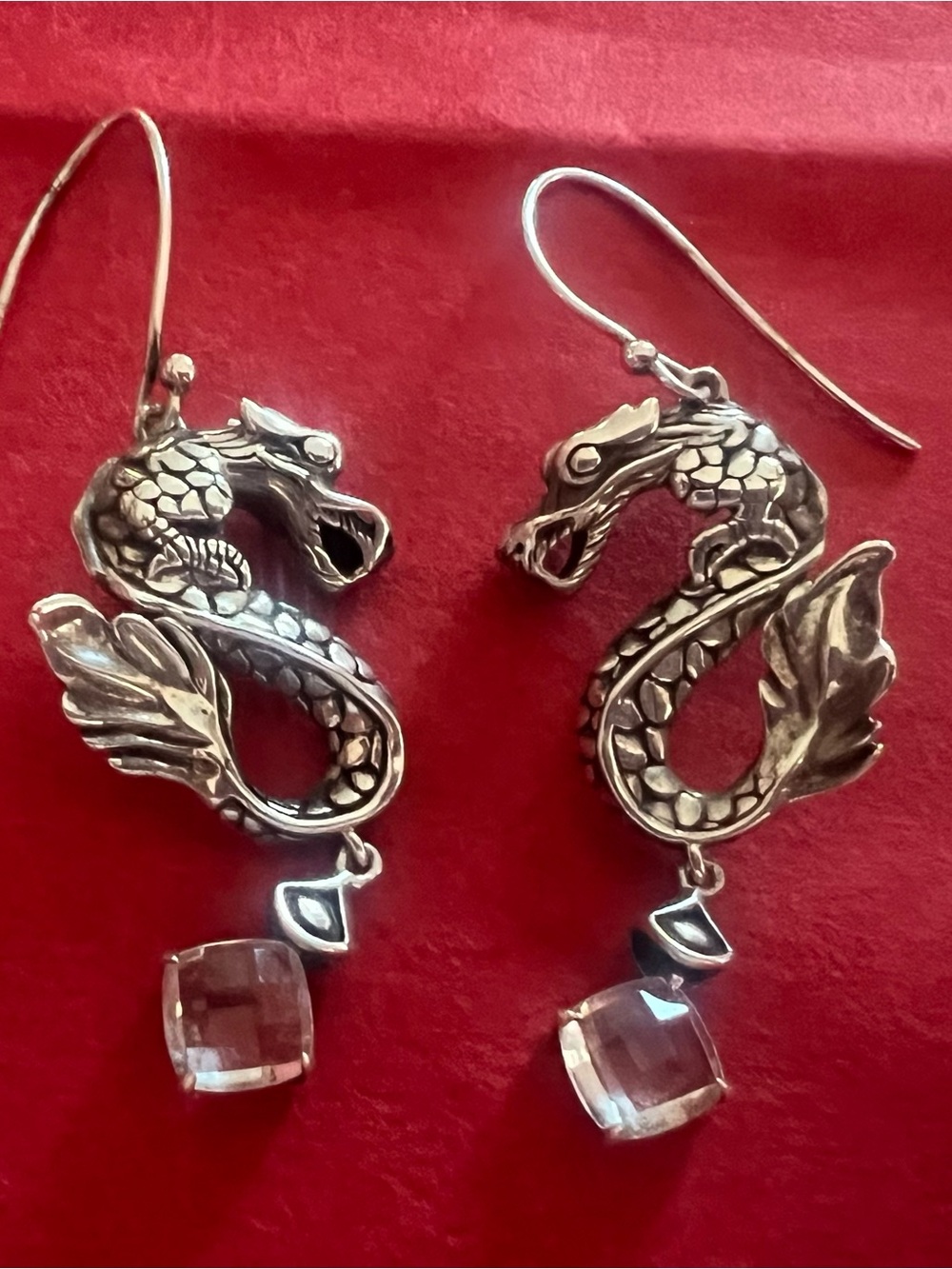 John Hardy Naga Sterling Silver Drop Earrings